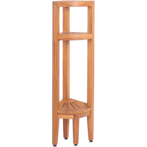 Aqua Teak Kai Solid Wood Freestanding Bathroom Shelves Wayfair